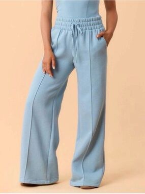 NWT! Target X Blogilates Women's Travel Trouser High-Rise Wide Leg Sweatpants XS